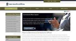 Desktop Screenshot of correctionalofficeredu.org